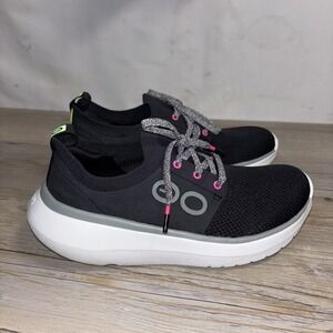 OOFOS Women's 6 EU 37 OOmy Stride White Black Recovery Sneaker